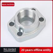 Sae内螺纹法兰Afe螺纹油泵碳钢镀锌管螺纹连接齿轮泵法兰