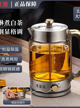大容量煮茶器蒸汽喷淋全自动保温家用办公室煮茶壶泡茶养生开水壶