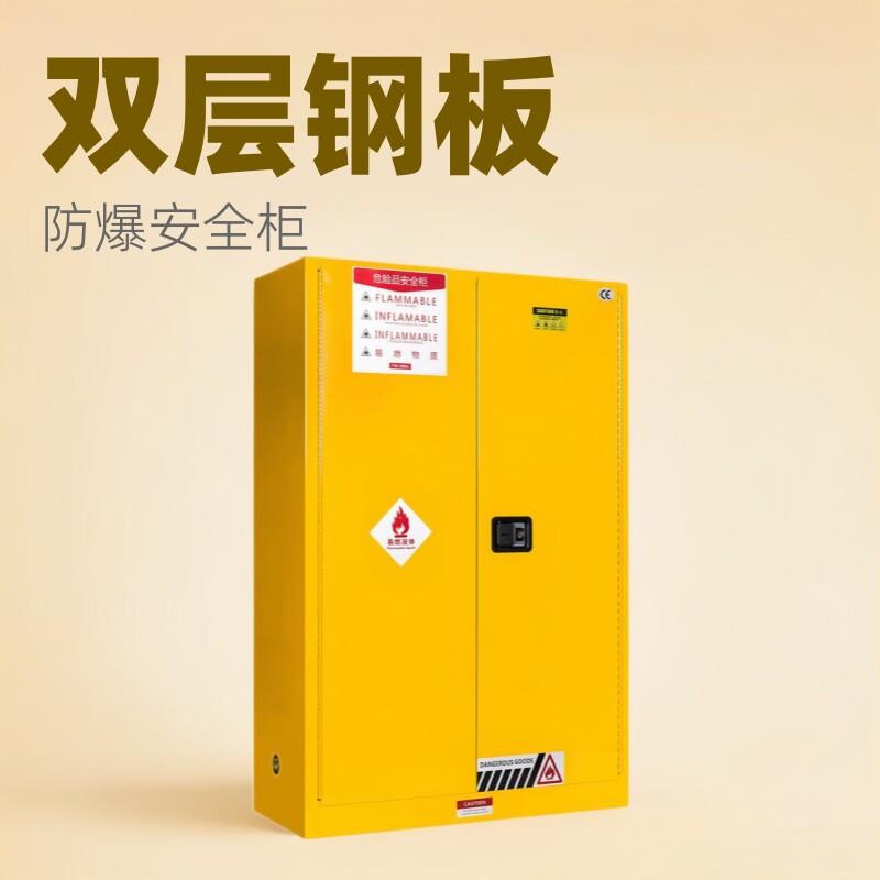 实验室危化品防爆柜化学品储存柜免安装双层安全柜双锁防火防爆柜