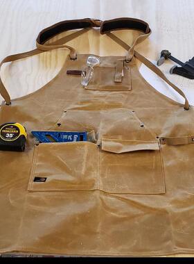 过蜡油蜡帆工布围裙袖口伐欧美帆布木工/木具匠园林工具AL-64630