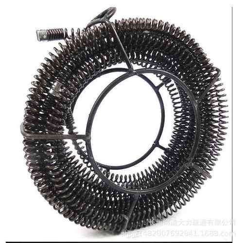 16mm疏通下水道弹簧家用管道疏通器电动管道疏通器机配件软轴12米