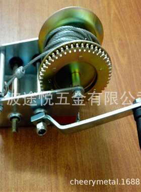 厂家供应3200手LS钢丝绳手摇绞车  船用动绞B盘游艇拖车绞盘