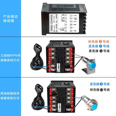 。智能数显发动电机转速表测速仪线速度测量光电红外数字频率71P4