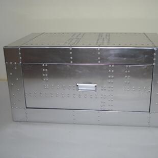 创意复古北欧个性 长方形简约客厅铝皮金属中空大小茶几边几矮桌