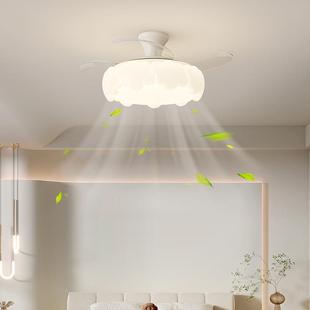 402中古风创意云朵风扇房吸顶灯一卧书室房间灯复古餐厅灯静音体