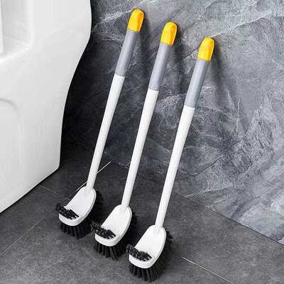 Long-handled toilet brush for hard-to-reach corners, bathroo