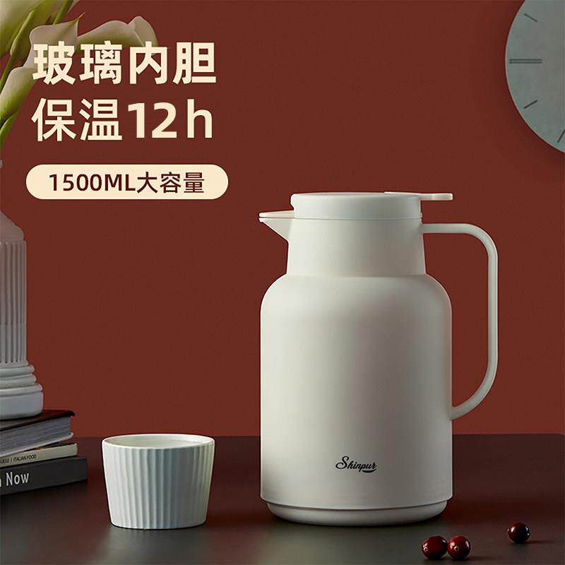 AKAW新款保温壶家用大容量可携式热水瓶玻璃内胆保温水壶暖壶开水
