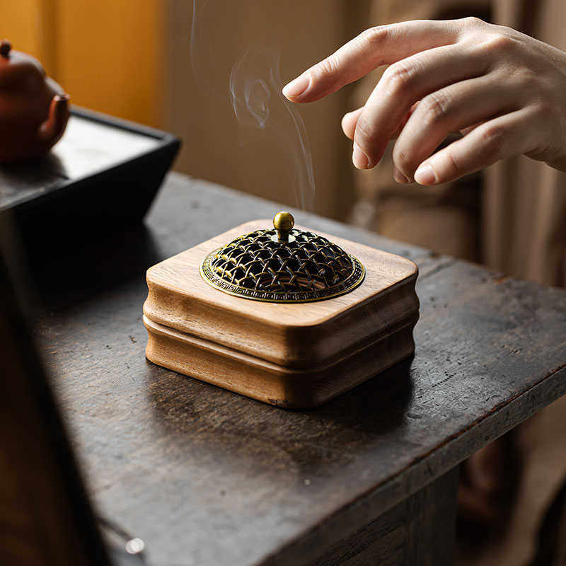 问沧胡桃木香炉室内简约香薰炉新中式实木檀香沉香盘茶具配件,餐饮具,茶具礼盒,淘宝优惠券,粉丝福利购,淘宝优惠卷