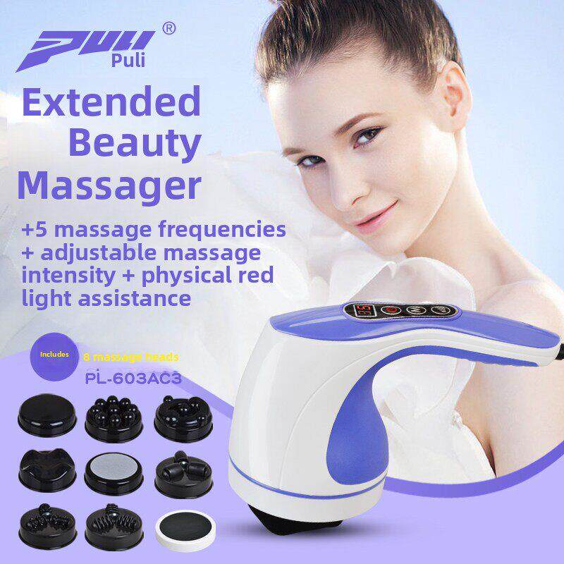 多功能海豚按摩器棒强力揉捏捶打振动颈肩腰腿手持电动振动按摩器