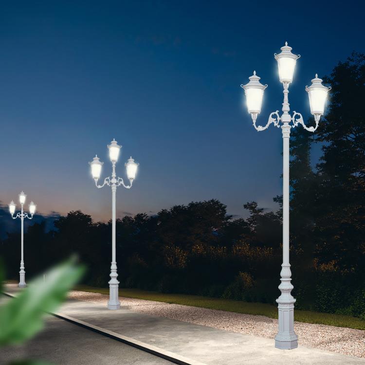 三头欧式庭院灯LED户外照明别墅小区园林街道跑道户外