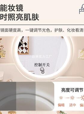 轻奢梳加妆台卧室型小户宽化妆GDP现代简约出租屋高台颜值学生书