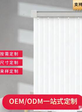 白色纱帘梦幻帘半遮光窗帘隔断卧室家装落地窗拉帘百叶帘简约风