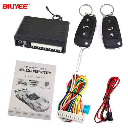 电商keylessentry汽车电子中控锁防盗器M616-8118B镖鹰