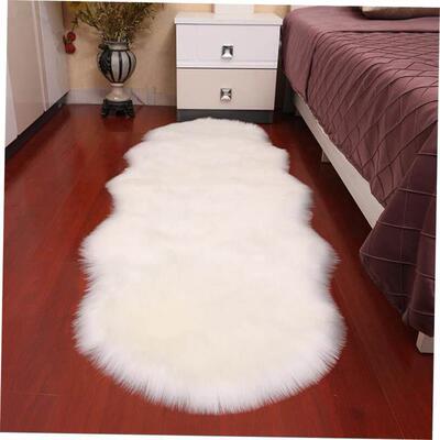 Soft Faux Fur Wool Carpet for Living Room Artificial Wool
