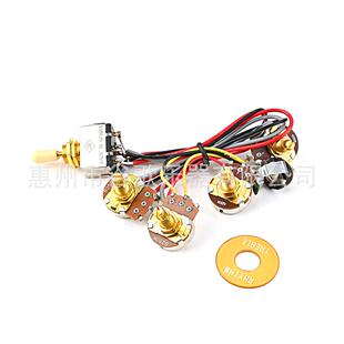 乐器配件吉他配件18mm杆长大电位器2个A500K 黄帽摇 2个B500K