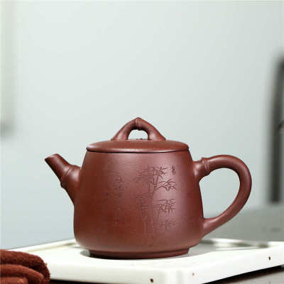 厂家紫砂壶批发宜兴降坡泥竹节高石瓢茶具家用泡茶壶网店货源代发