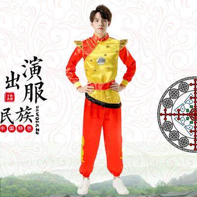 正品新成人秧歌款服喜红色演出服女扇子舞民族广舞蹈中庆老年场舞