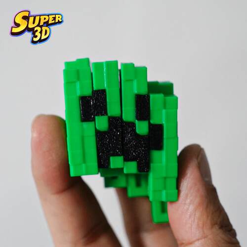 MC我的世界苦力怕解压小玩具3d打印高颜值桌面周边指尖小手办摆件