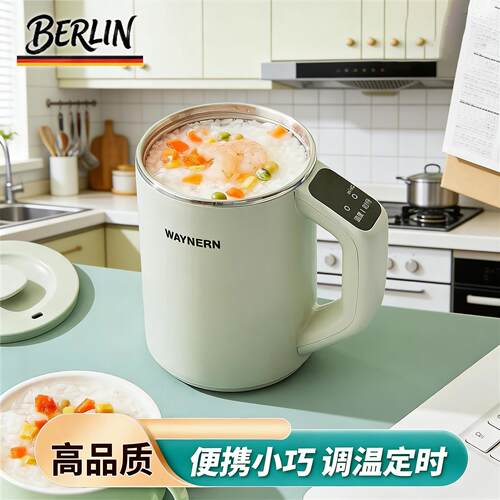 迷你电热杯小型旅行便携定时调温多功能加热电煮杯便携式烧水杯