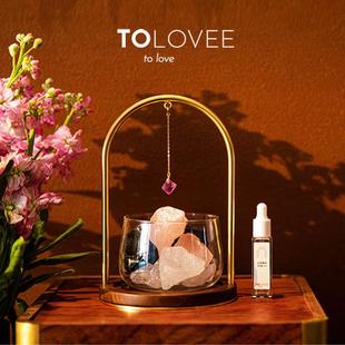 ToLovee心尖香薰白茶晚风扩香晶石摆件室内持久香氛礼盒生日礼物