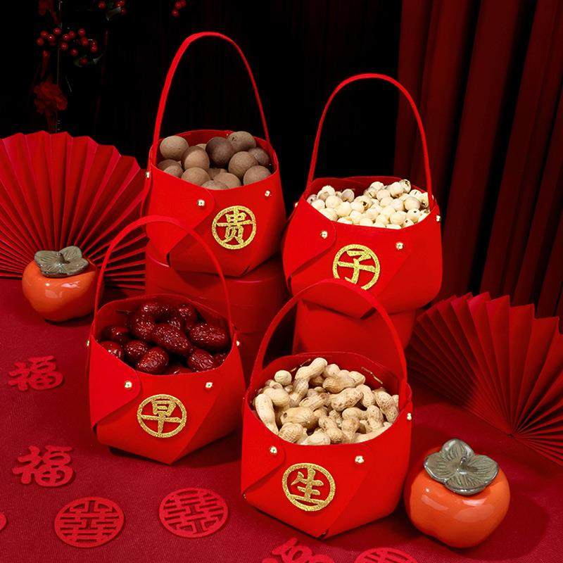 结婚乔迁用品早生贵子进宅大吉植绒提篮婚房新房装饰压差摆件寓意,节庆用品/礼品,陪嫁用品套装,淘宝优惠券,粉丝福利购,淘宝优惠卷