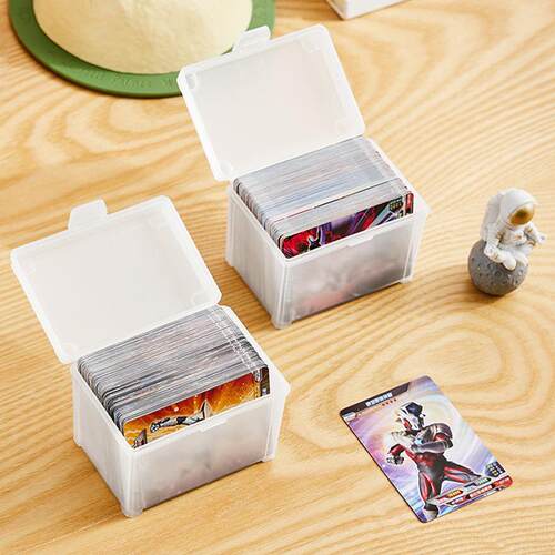 Japanese Style Stackable Cotton Pad Storage Box with Transpa