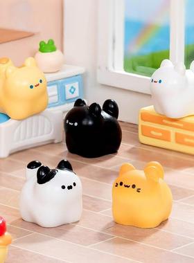 微景观创意招财猫摆件园艺造景娃屋车载桌面diy装饰品送朋友礼物