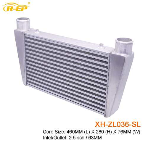 汽车中冷器通用460x280x76MM-65MM散热器进气涡轮增压改装管式