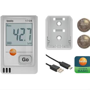 testo 174H迷你型数据记录仪testo174T配备USB-C和PC软件温度记录