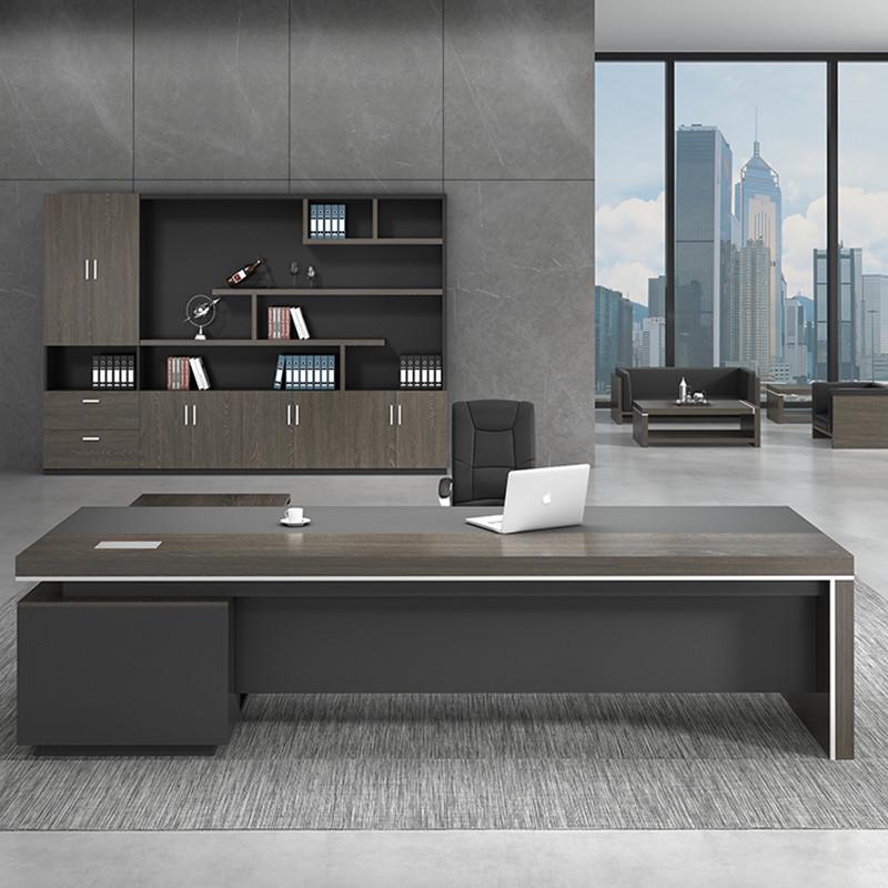 老板办公桌简约现代总裁桌经理主管桌椅组合大班老板台桌椅套装