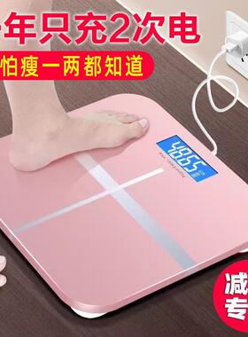2025新款减肥专用电子秤家庭用体重计家用精准小型充电池体重计重