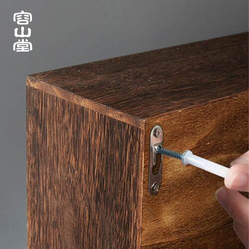 容山堂家具小博古架茶杯架实木茶具收纳柜多宝阁陈列展示防尘柜