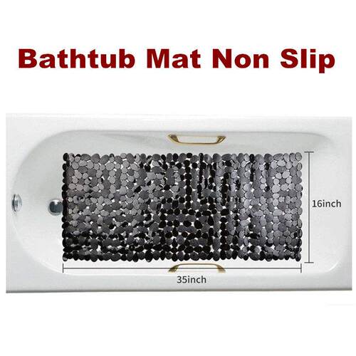 Bathtub Mat Shower Mat with Drain Holes Suction Cups Mat