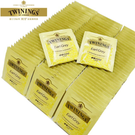 英国川宁twinings豪门格雷伯爵红茶，100片袋泡茶包烘焙(包烘焙)奶茶专用