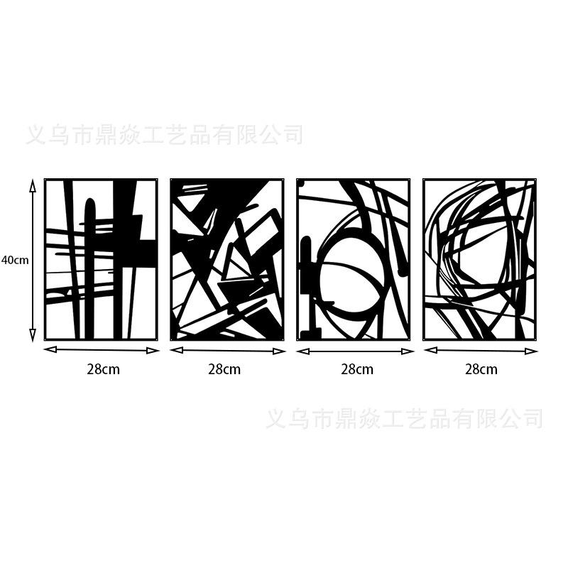 爆款金属装饰壁画抽象现代设计铁艺装饰品沙发背景墙装饰壁挂