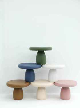 莫兰迪彩色装饰饰品可访问豪华风格小蘑菇形蛋糕盘斯堪的纳维亚风