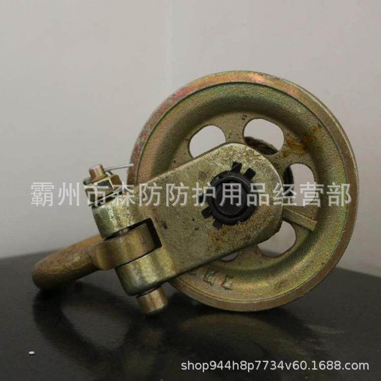 电力施工吊绳吊点滑车人字抱杆起重吊点滑轮钢丝绳起重平衡滑车