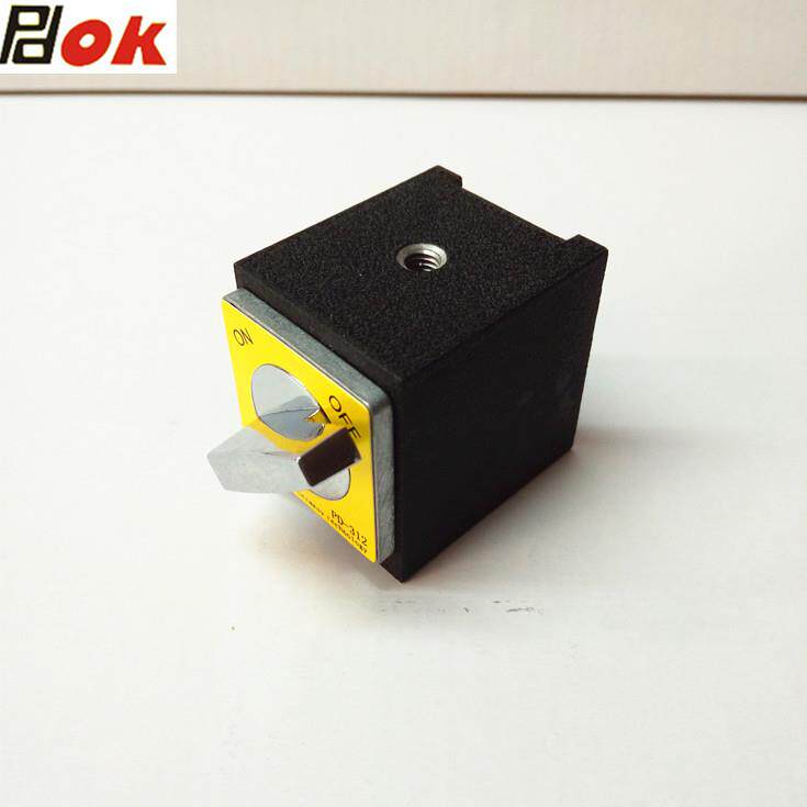 PDOK线切割固定磁力座磁力底座PD-312开关式迷你小磁铁块30KG吸力