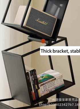 书架置16023物架客方格装厅饰架角落小书柜创意多层艺储物铁架