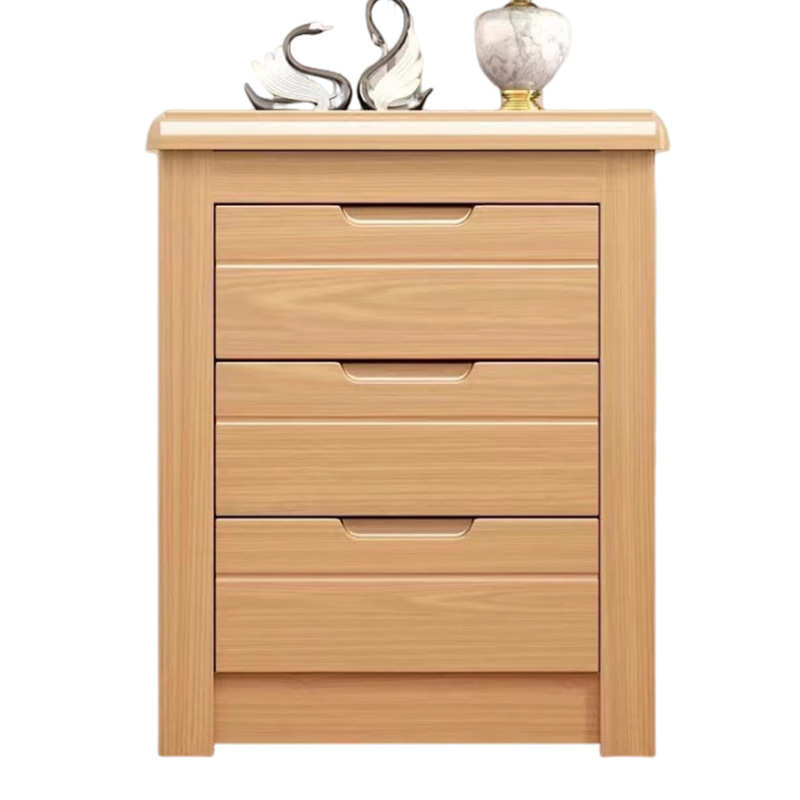 三家具抽海棠胡桃榉木白色床头柜储物柜简约家用床边小柜子