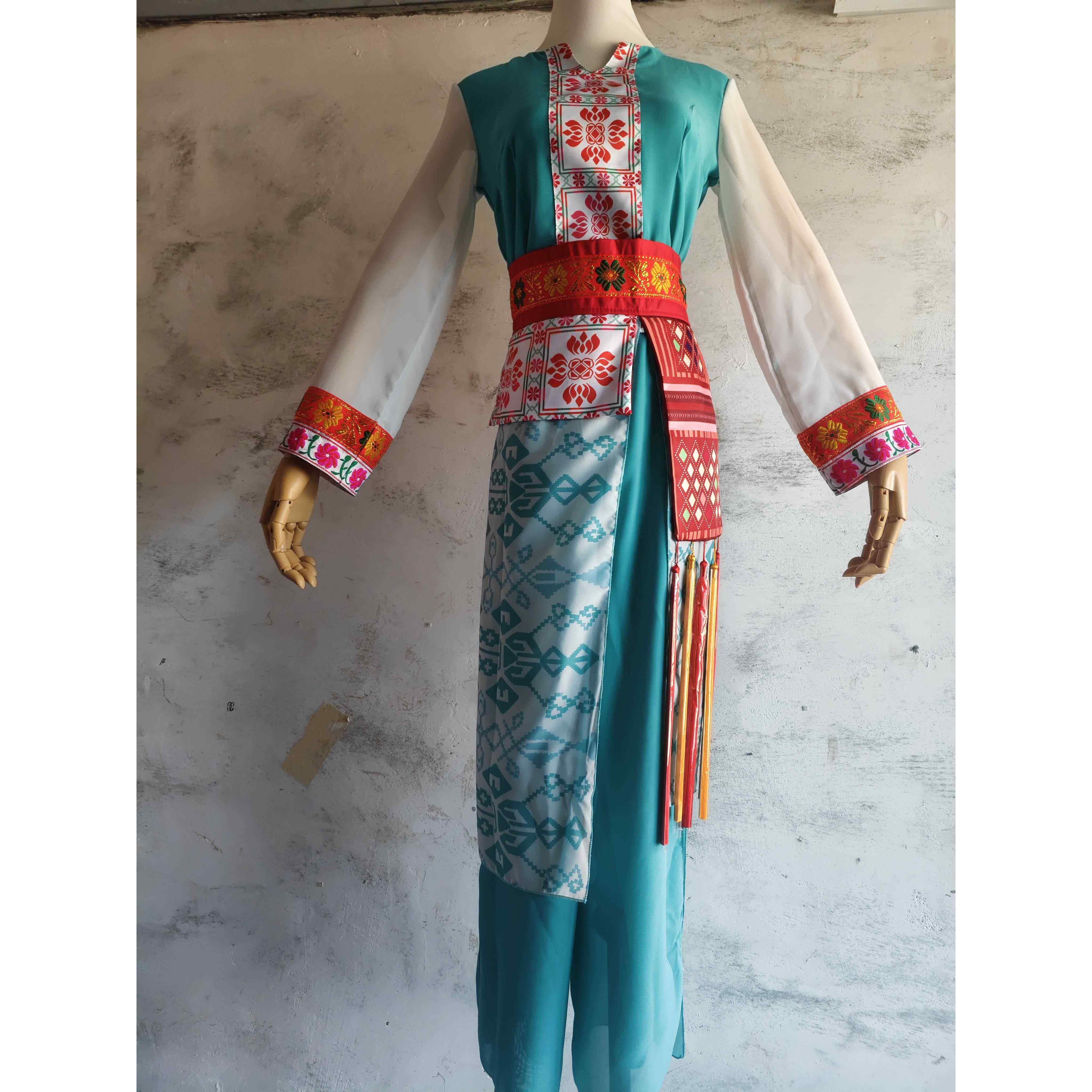 高档新荷花奖同款瑶女苗南族服装女盛装云花瑶族表演彝族演款出舞