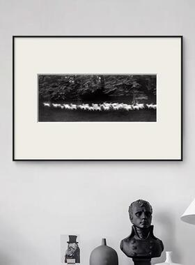 现代抽象术黑白摄影作品装饰画小众卡纸艺厅YAY-2506客挂厅画餐酒