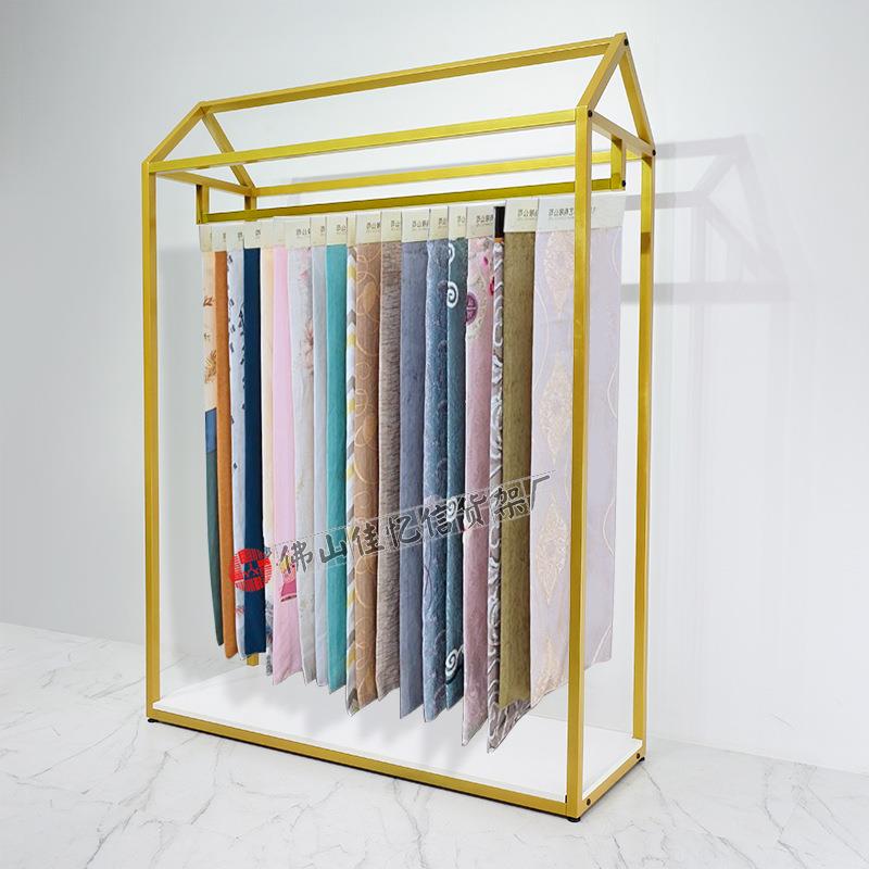 服装女装店展示架布料布艺店样品家纺窗帘吊卡展架地毯脚垫展示架