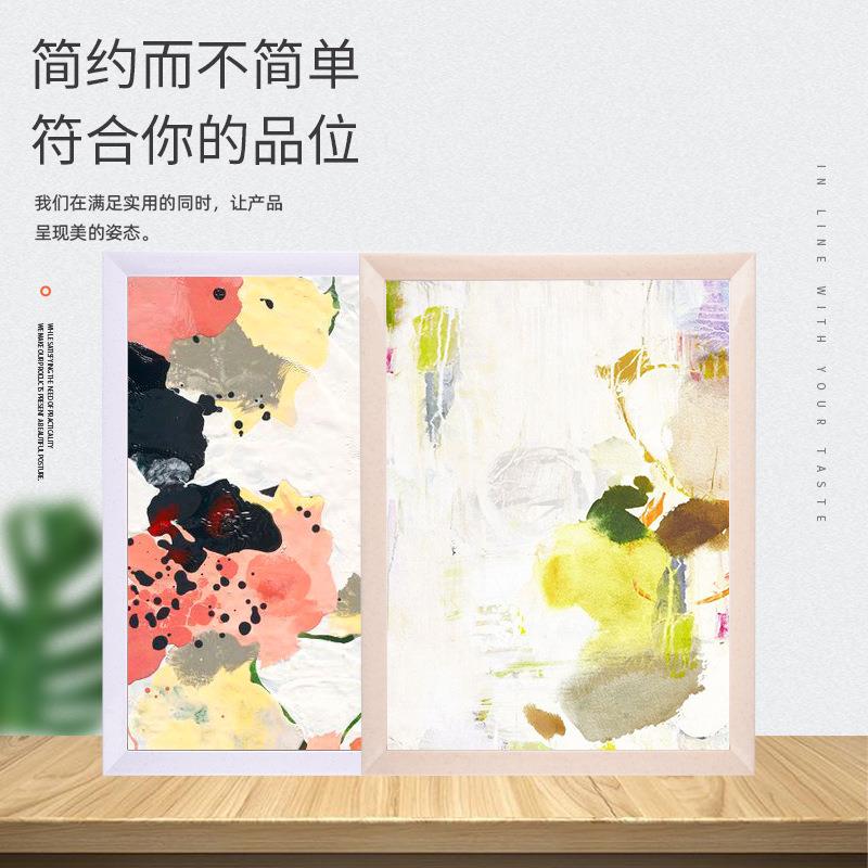 新款直销仿大理石画框4560长方形框架卡条电梯广告框双层注塑外框