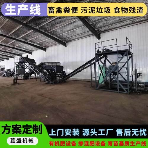 鸡鸭牛羊粪制作有机设备料加工生产线生物质生产线厂家