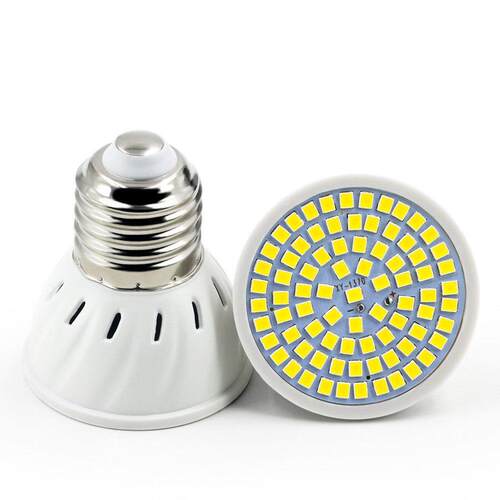 LED塑胶材料灯杯e27 E14 48珠 gu10 60珠 mr16 80led热卖现货