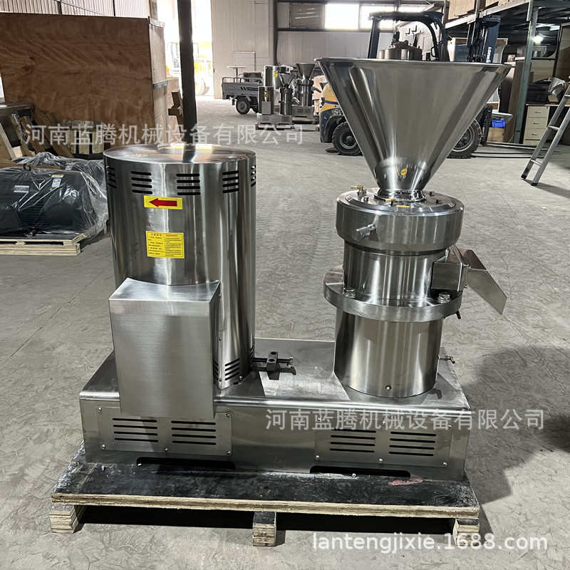 供应出口不锈钢山楂胶体磨花生酱研磨机涂料油漆胶体磨鸡骨骨泥机