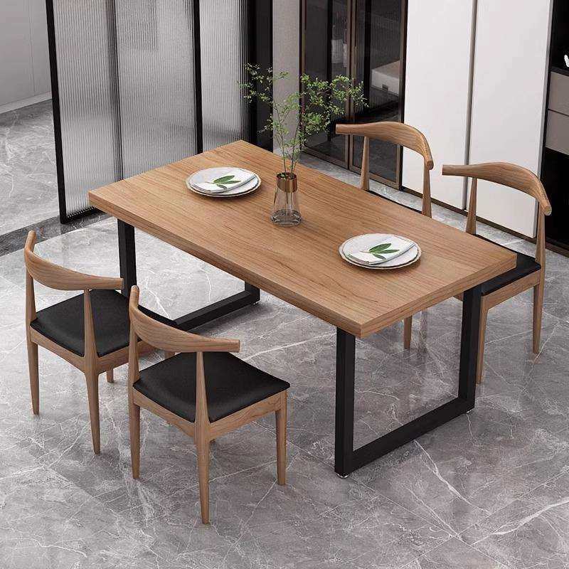 原木风家用餐桌椅组合现代简约长方形全实木铁艺书桌客厅茶桌饭桌,农用物资,其他肥料,淘宝优惠券,粉丝福利购,淘宝优惠卷