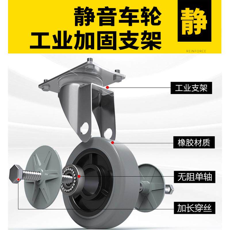 轻型手推车小推车折叠便携轻黄色音平板货板车搬运车钢拖车拉家用