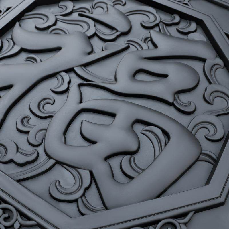 梦古98八角福树脂挂件八边形塑料仿砖雕中式照壁影壁芯仿古挂饰